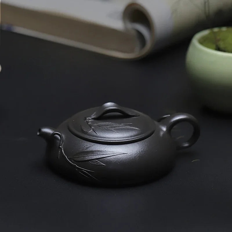 Teko Zisha Yixing Buatan Tangan Sepenuhnya [Biyu Qing Zhu] (Tian Qing Ni - 140ml)