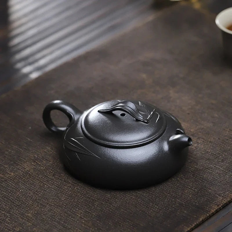 Teko Zisha Yixing Buatan Tangan Sepenuhnya [Biyu Qing Zhu] (Tian Qing Ni - 140ml)