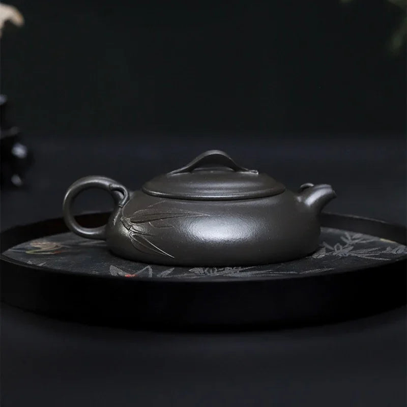 Teko Zisha Yixing Buatan Tangan Sepenuhnya [Biyu Qing Zhu] (Tian Qing Ni - 140ml)