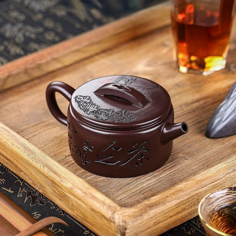 Full Handmade Yixing Zisha Teapot [Cha Ban Shuxiang] (Lao Zi Ni - 260ml) - YIQIN TEA HOUSE | yiqinteahouse.com | 200-300ml, full handmade zisha teapot, new arrival, teapot, teaware