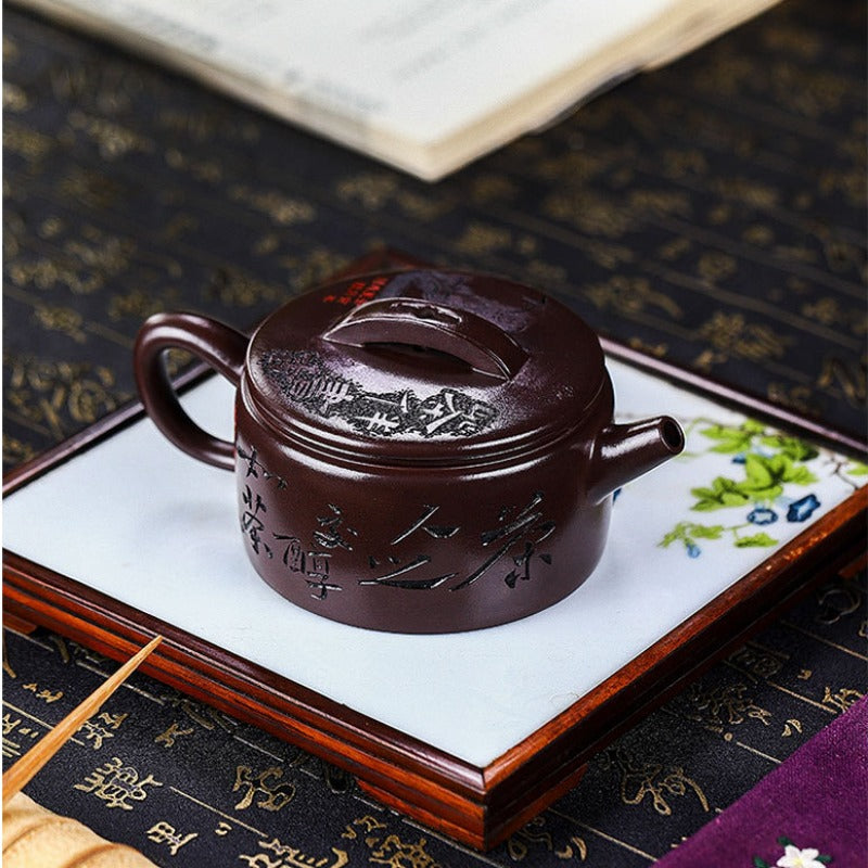 Full Handmade Yixing Zisha Teapot [Cha Ban Shuxiang] (Lao Zi Ni - 260ml) - YIQIN TEA HOUSE | yiqinteahouse.com | 200-300ml, full handmade zisha teapot, new arrival, teapot, teaware