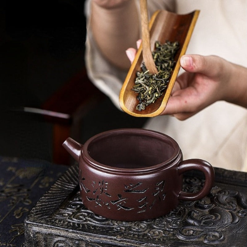 Full Handmade Yixing Zisha Teapot [Cha Ban Shuxiang] (Lao Zi Ni - 260ml) - YIQIN TEA HOUSE | yiqinteahouse.com | 200-300ml, full handmade zisha teapot, new arrival, teapot, teaware