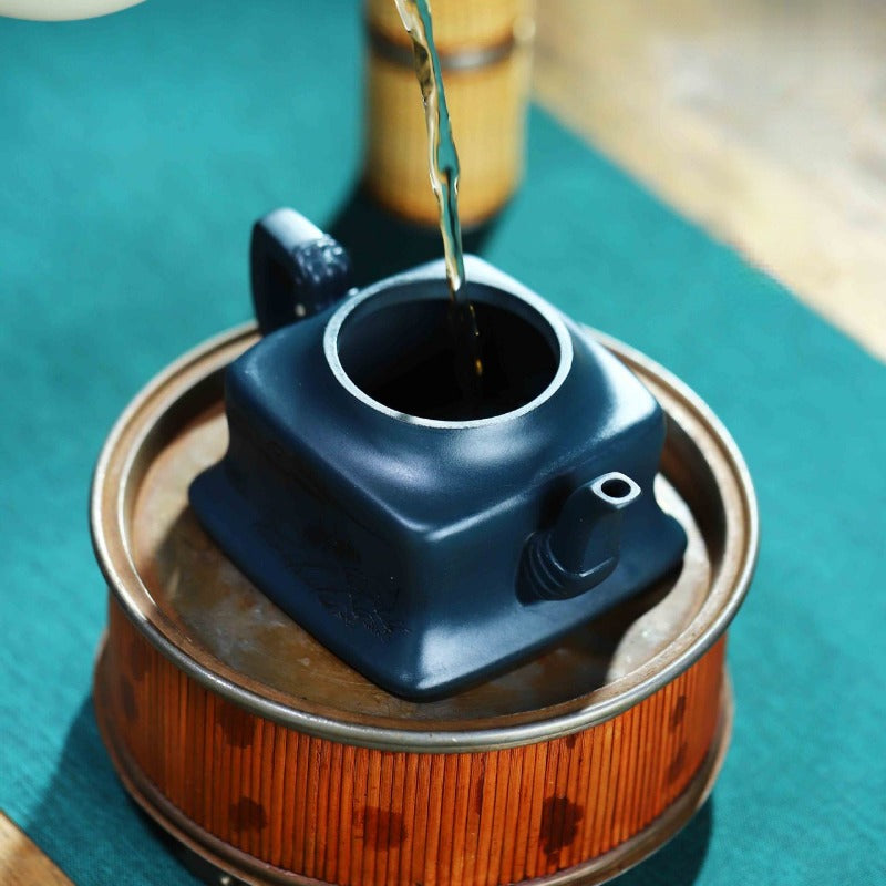 Full Handmade Yixing Zisha Teapot [Cha Yuan] (Tian Qing Ni - 230ml) - YIQIN TEA HOUSE | yiqinteahouse.com | 200-300ml, full handmade zisha teapot, new arrival, teapot, teaware