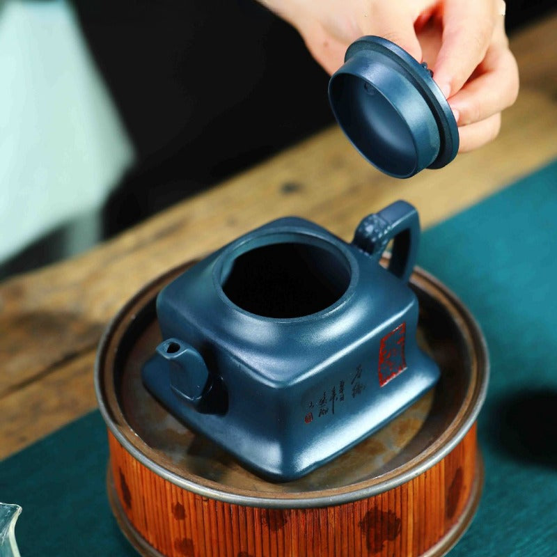 Full Handmade Yixing Zisha Teapot [Cha Yuan] (Tian Qing Ni - 230ml) - YIQIN TEA HOUSE | yiqinteahouse.com | 200-300ml, full handmade zisha teapot, new arrival, teapot, teaware