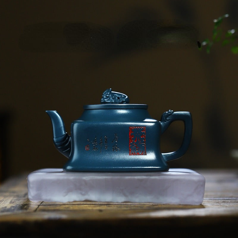 Full Handmade Yixing Zisha Teapot [Cha Yuan] (Tian Qing Ni - 230ml) - YIQIN TEA HOUSE | yiqinteahouse.com | 200-300ml, full handmade zisha teapot, new arrival, teapot, teaware