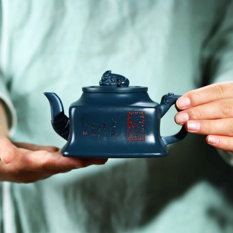 Full Handmade Yixing Zisha Teapot [Cha Yuan] (Tian Qing Ni - 230ml) - YIQIN TEA HOUSE | yiqinteahouse.com | 200-300ml, full handmade zisha teapot, new arrival, teapot, teaware