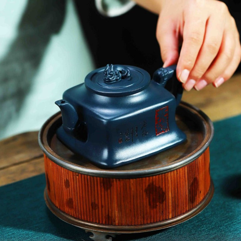 Full Handmade Yixing Zisha Teapot [Cha Yuan] (Tian Qing Ni - 230ml) - YIQIN TEA HOUSE | yiqinteahouse.com | 200-300ml, full handmade zisha teapot, new arrival, teapot, teaware