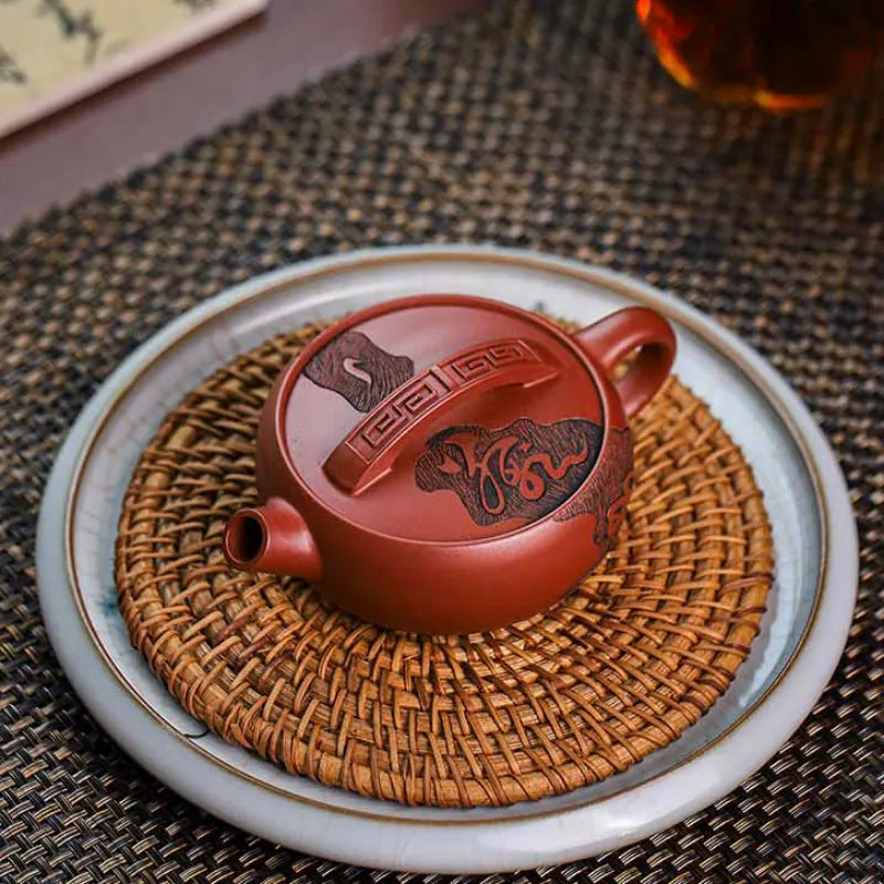 Full Handmade Yixing Zisha Teapot [Chan Cha Yiwei] (Long Xue Sha - 140ml) - YIQIN TEA HOUSE | yiqinteahouse.com | <200ml, full handmade zisha teapot, new arrival, teapot, teaware