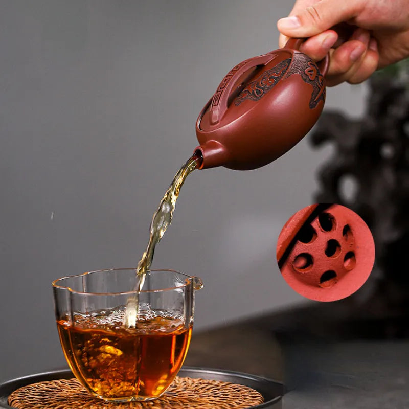 Full Handmade Yixing Zisha Teapot [Chan Cha Yiwei] (Long Xue Sha - 140ml) - YIQIN TEA HOUSE | yiqinteahouse.com | <200ml, full handmade zisha teapot, new arrival, teapot, teaware