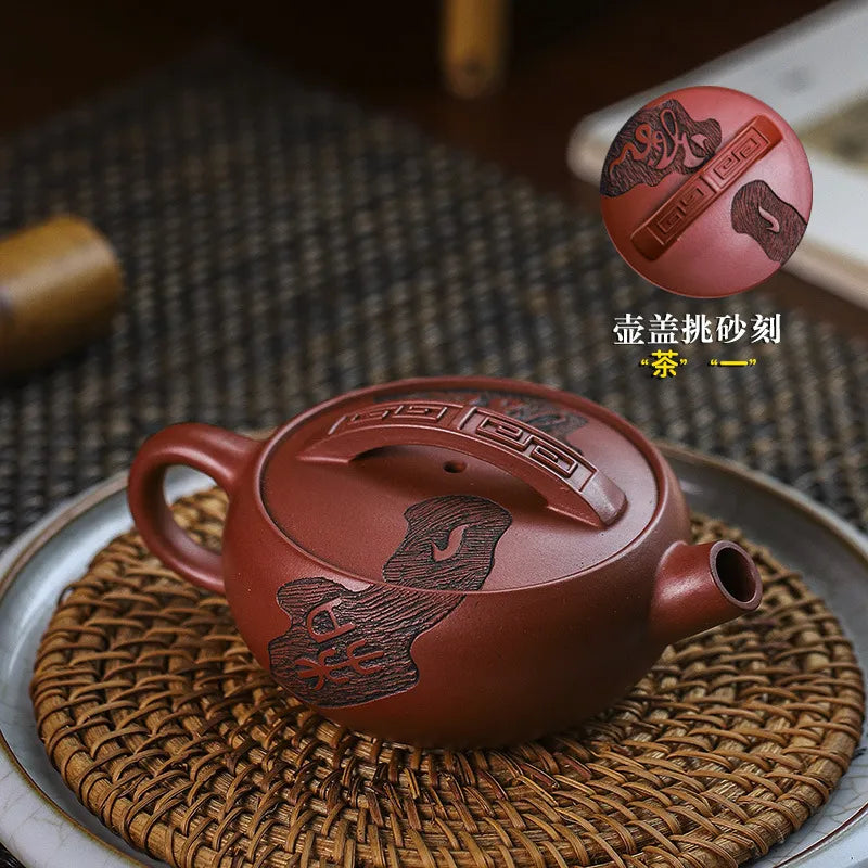 Full Handmade Yixing Zisha Teapot [Chan Cha Yiwei] (Long Xue Sha - 140ml) - YIQIN TEA HOUSE | yiqinteahouse.com | <200ml, full handmade zisha teapot, new arrival, teapot, teaware