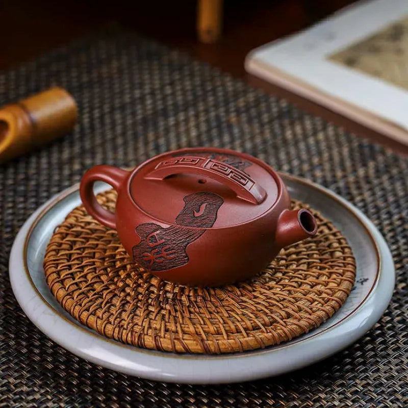 Full Handmade Yixing Zisha Teapot [Chan Cha Yiwei] (Long Xue Sha - 140ml) - YIQIN TEA HOUSE | yiqinteahouse.com | <200ml, full handmade zisha teapot, new arrival, teapot, teaware