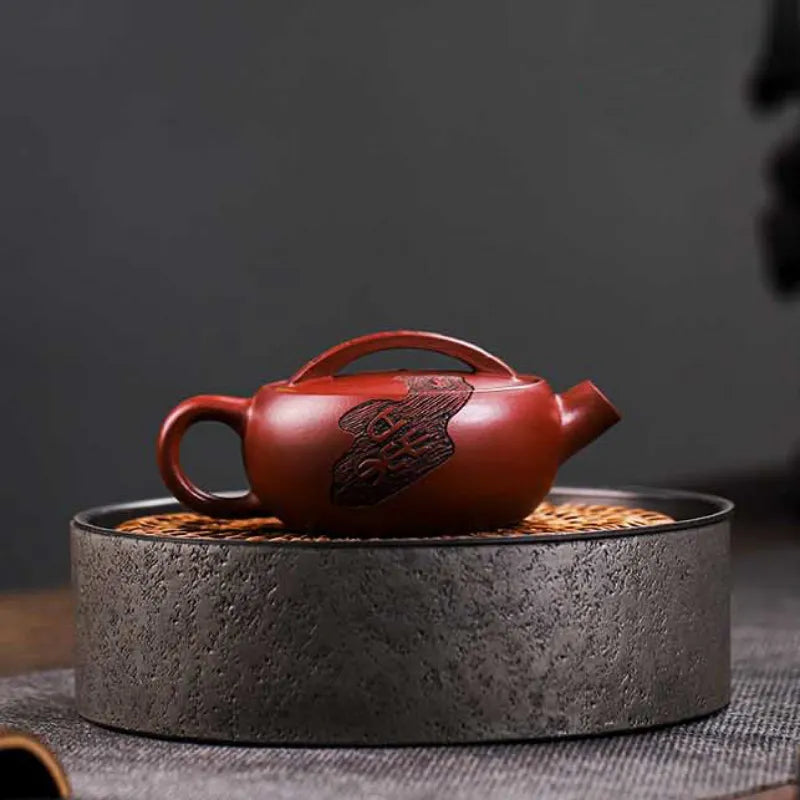 Full Handmade Yixing Zisha Teapot [Chan Cha Yiwei] (Long Xue Sha - 140ml) - YIQIN TEA HOUSE | yiqinteahouse.com | <200ml, full handmade zisha teapot, new arrival, teapot, teaware