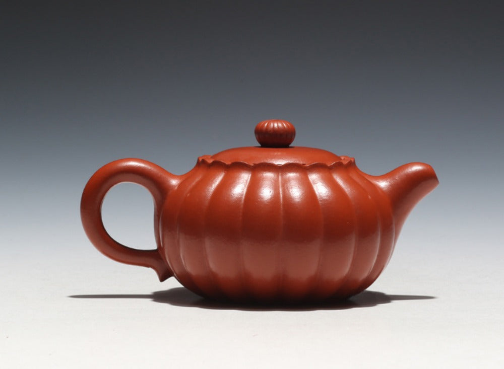 Full Handmade Yixing Zisha Teapot [Chrysanthemum Bud Pot] (Zhu Ni - 170ml) - YIQIN TEA HOUSE | yiqinteahouse.com | <200ml, full handmade zisha teapot, new arrival, teapot, teaware