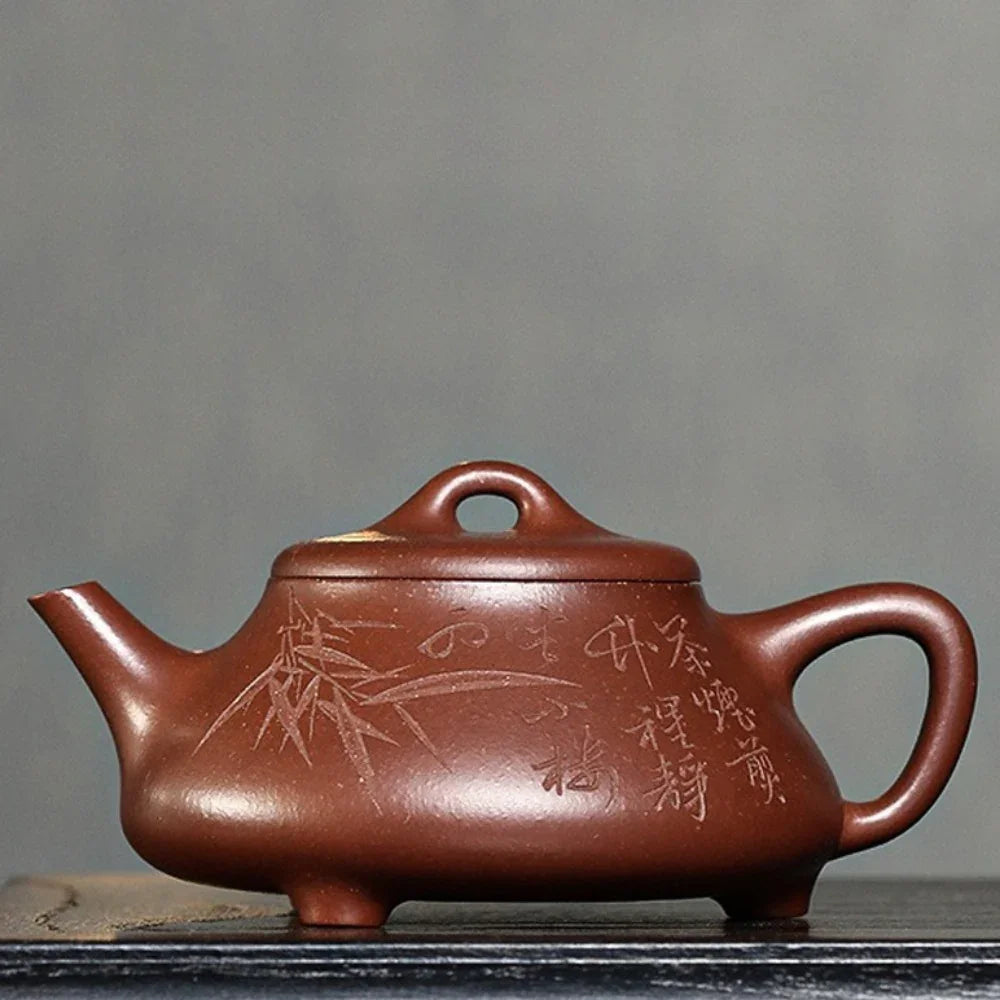 Full Handmade Yixing Zisha Teapot [Chu Piao Pot] (Di Cao Qing - 220ml) - YIQIN TEA HOUSE | yiqinteahouse.com | 200-300ml, full handmade zisha teapot, teapot, teaware