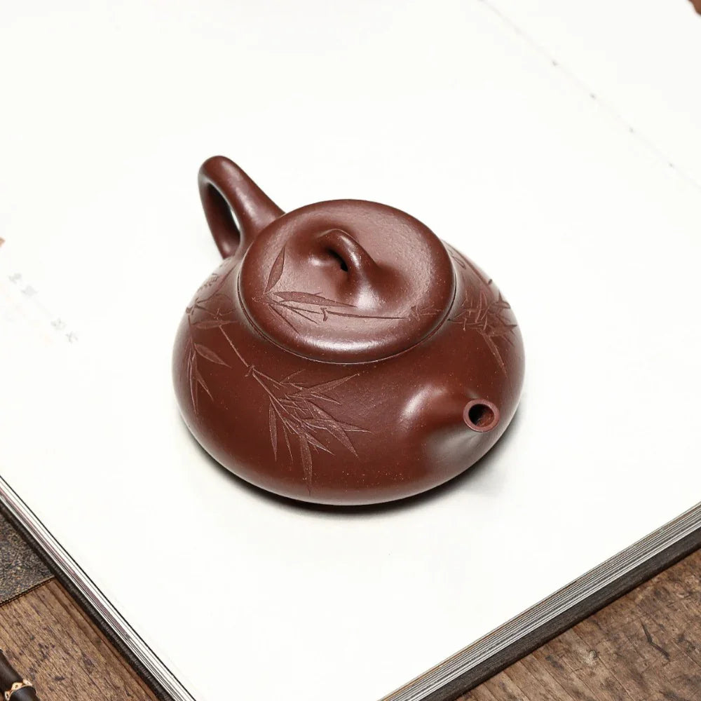 Full Handmade Yixing Zisha Teapot [Chu Piao Pot] (Di Cao Qing - 220ml) - YIQIN TEA HOUSE | yiqinteahouse.com | 200-300ml, full handmade zisha teapot, teapot, teaware
