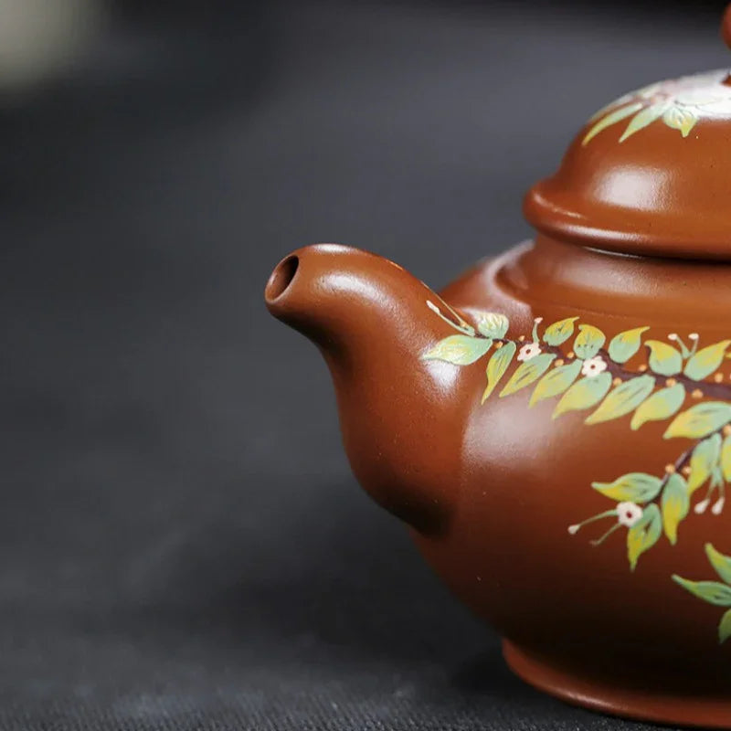 Teko Zisha Yixing Buatan Tangan Sepenuhnya [Chun Hua Qiu Shi] (Yi Jin Zi Ni - 470ml)