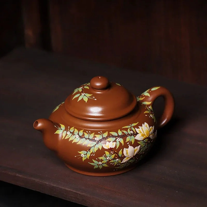 Teko Zisha Yixing Buatan Tangan Sepenuhnya [Chun Hua Qiu Shi] (Yi Jin Zi Ni - 470ml)