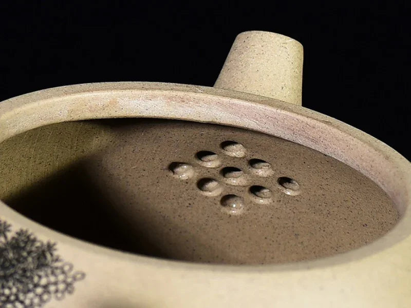 Full Handmade Yixing Zisha Teapot [Color Painted Jingzhou Shi Piao] (Duan Ni - 300ml) - YIQIN TEA HOUSE | yiqinteahouse.com | 200-300ml, full handmade zisha teapot, teapot, teaware