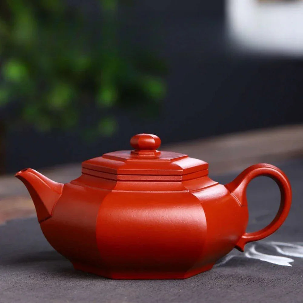 Teko Zisha Yixing Buatan Tangan Sepenuhnya [Dabin Liufang Pot] (Zhu Ni - 260ml)