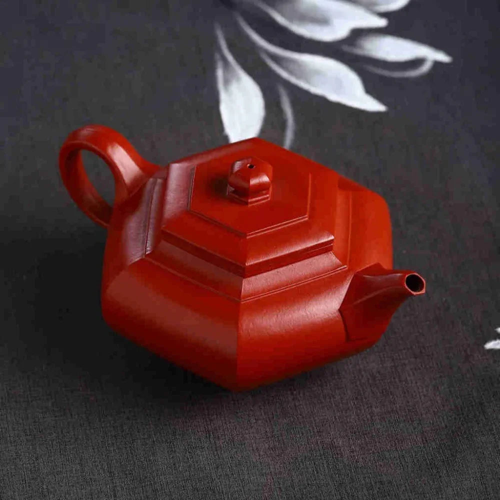 Teko Zisha Yixing Buatan Tangan Sepenuhnya [Dabin Liufang Pot] (Zhu Ni - 260ml)