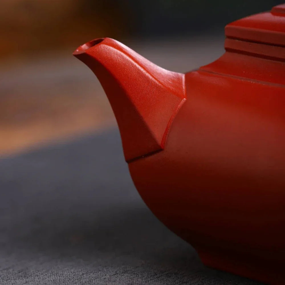 Teko Zisha Yixing Buatan Tangan Sepenuhnya [Dabin Liufang Pot] (Zhu Ni - 260ml)