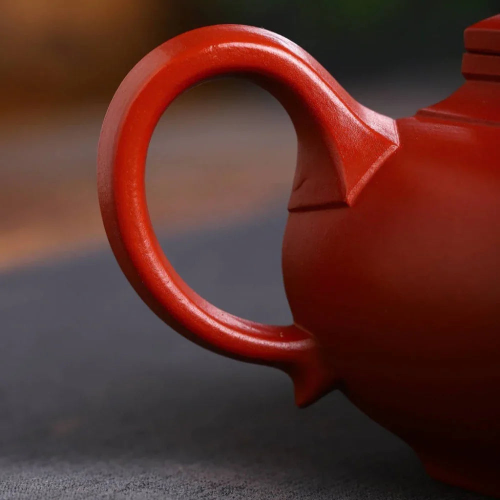 Teko Zisha Yixing Buatan Tangan Sepenuhnya [Dabin Liufang Pot] (Zhu Ni - 260ml)