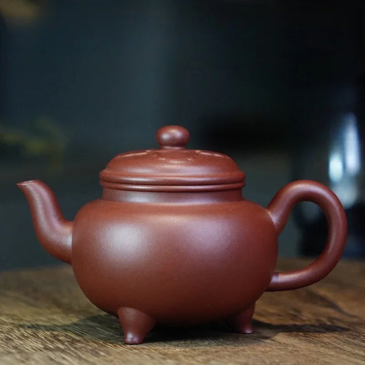 Teko Zisha Yixing Buatan Tangan Sepenuhnya [Dabin Ruyi] (Di Cao Qing - 200ml)
