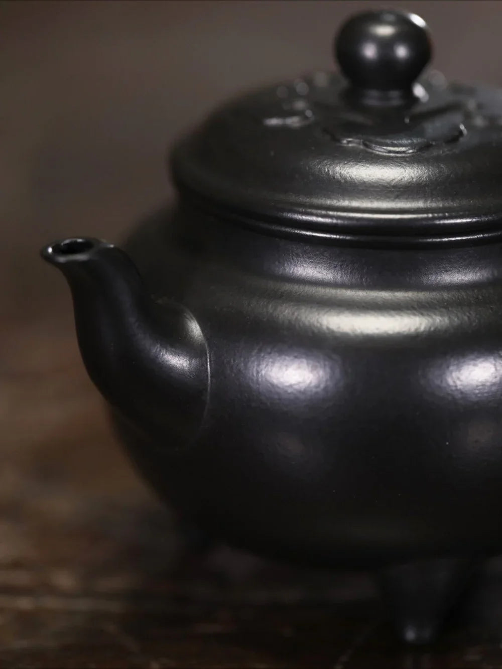 Teiera Yixing Zisha completamente fatta a mano [Dabin Ruyi Pot] (Hei Ni - 210ml)