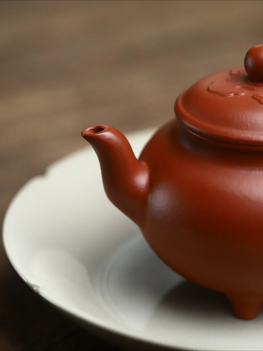 Full Handmade Yixing Zisha Teapot [Dabin Ruyi Pot] (Zhu Ni- 150ml)