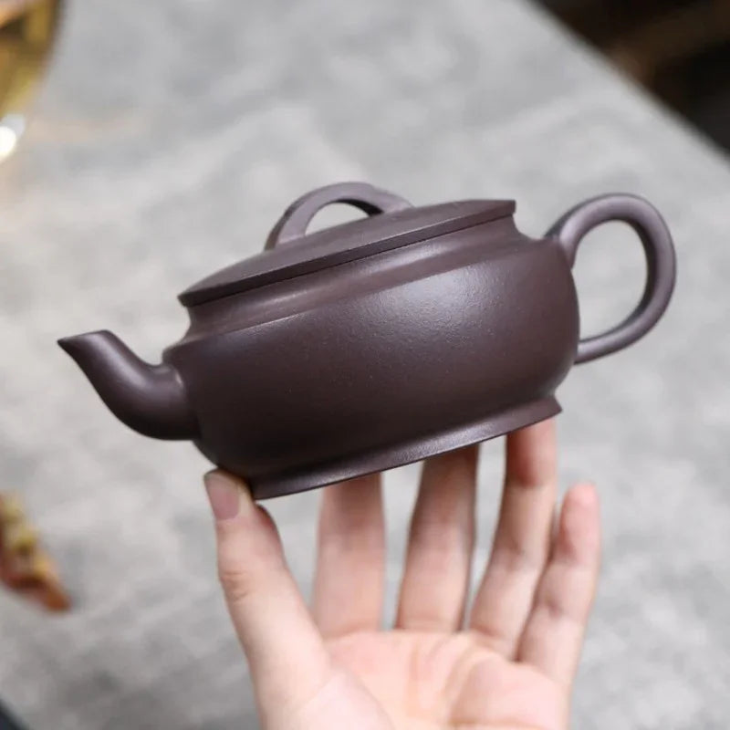 Teko Zisha Yixing Buatan Tangan Sepenuhnya [Dayun Hanwa Pot] (Lao Zi Ni - 250ml)