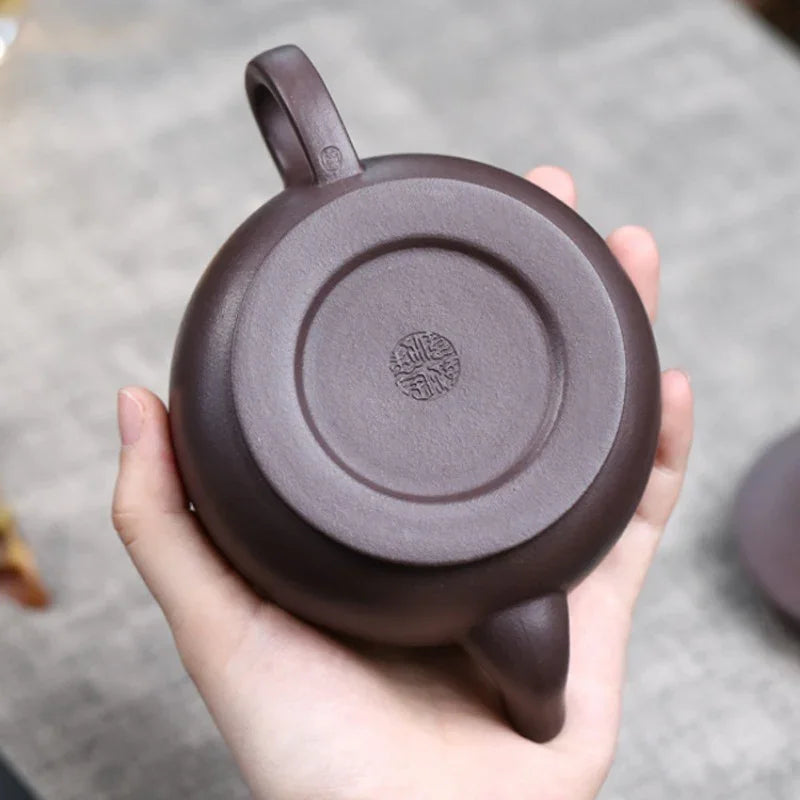 Teko Zisha Yixing Buatan Tangan Sepenuhnya [Dayun Hanwa Pot] (Lao Zi Ni - 250ml)