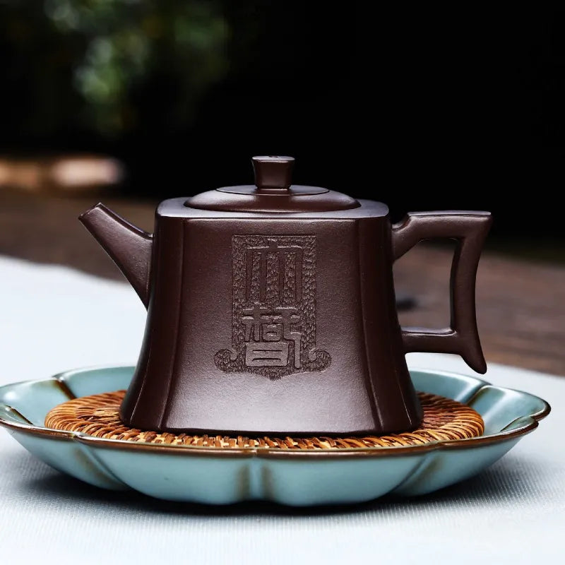 Full Handmade Yixing Zisha Teapot [Dazhi Ruoyu] (Lao Zi Ni - 210ml) - YIQIN TEA HOUSE | yiqinteahouse.com | 200-300ml, full handmade zisha teapot, new arrival, teapot, teaware