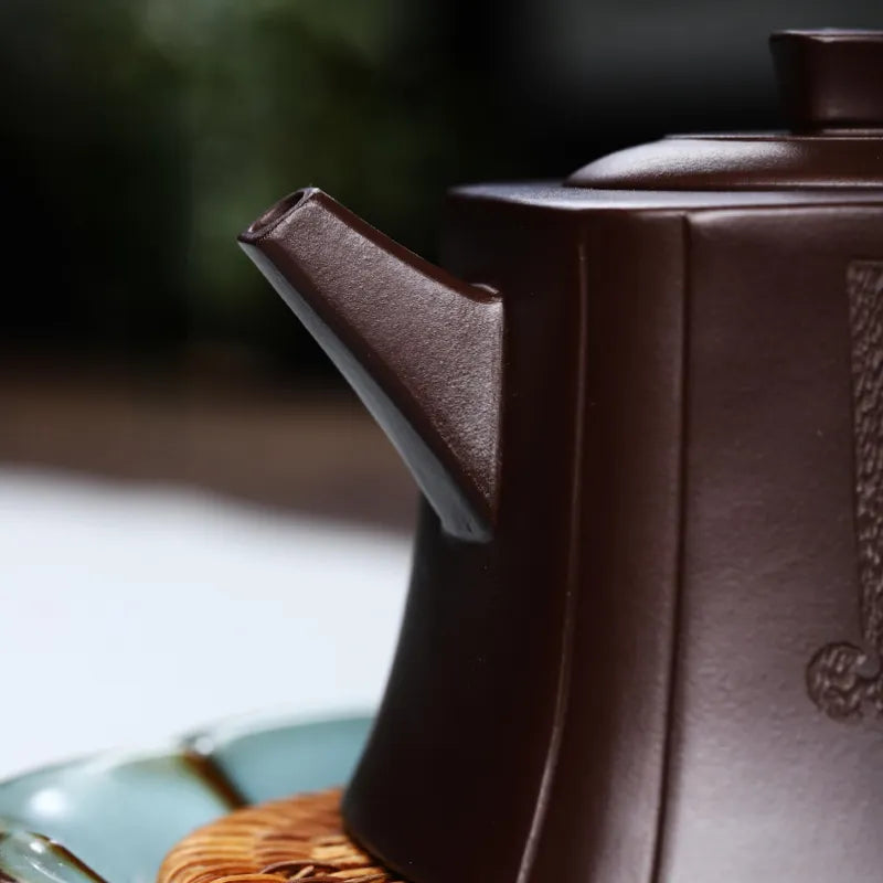 Full Handmade Yixing Zisha Teapot [Dazhi Ruoyu] (Lao Zi Ni - 210ml) - YIQIN TEA HOUSE | yiqinteahouse.com | 200-300ml, full handmade zisha teapot, new arrival, teapot, teaware