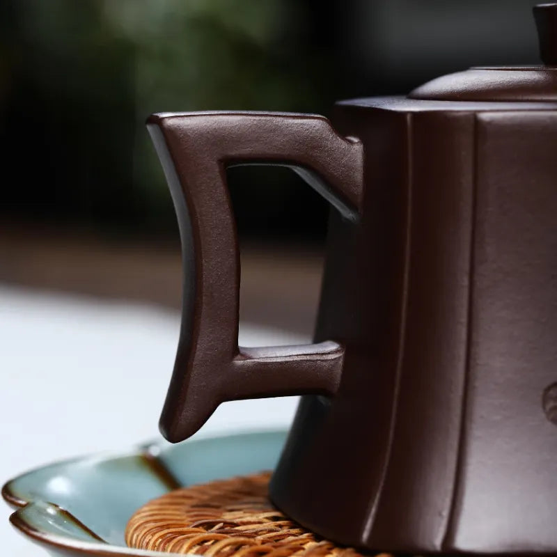 Full Handmade Yixing Zisha Teapot [Dazhi Ruoyu] (Lao Zi Ni - 210ml) - YIQIN TEA HOUSE | yiqinteahouse.com | 200-300ml, full handmade zisha teapot, new arrival, teapot, teaware