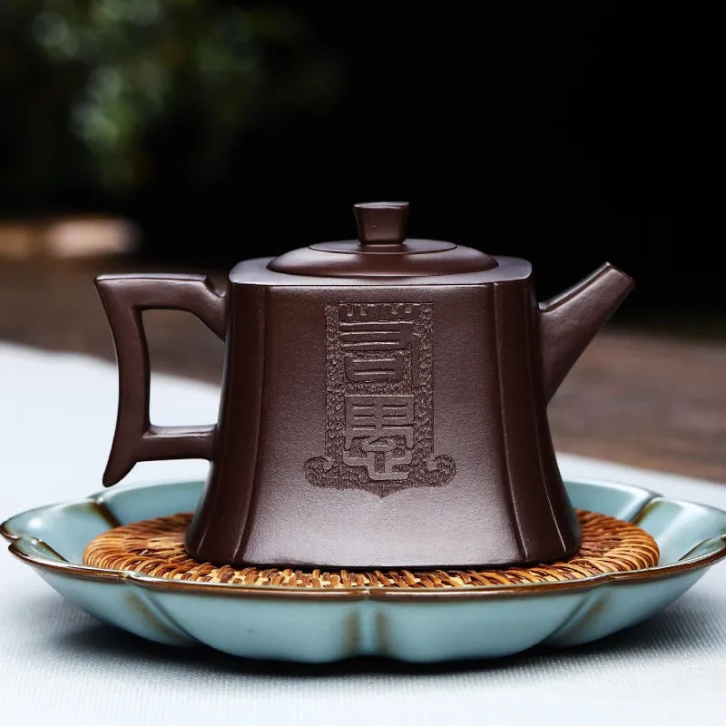 Full Handmade Yixing Zisha Teapot [Dazhi Ruoyu] (Lao Zi Ni - 210ml) - YIQIN TEA HOUSE | yiqinteahouse.com | 200-300ml, full handmade zisha teapot, new arrival, teapot, teaware