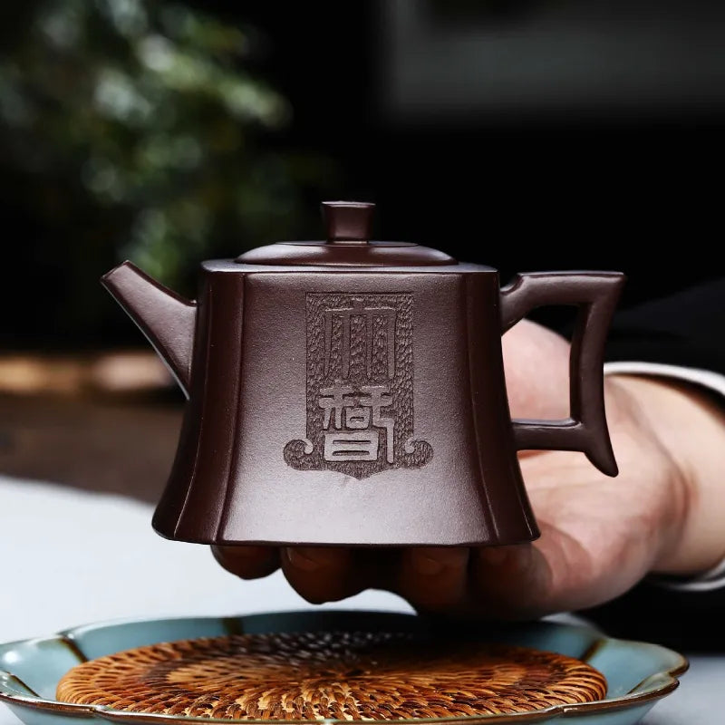 Full Handmade Yixing Zisha Teapot [Dazhi Ruoyu] (Lao Zi Ni - 210ml) - YIQIN TEA HOUSE | yiqinteahouse.com | 200-300ml, full handmade zisha teapot, new arrival, teapot, teaware