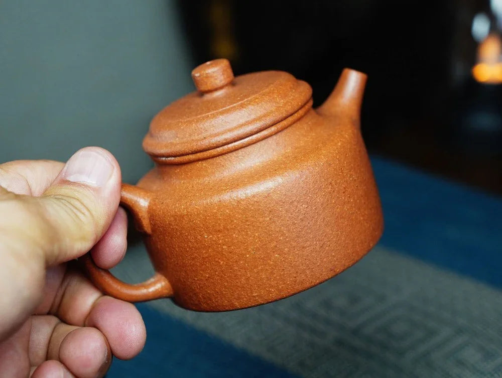 Full Handmade Yixing Zisha Teapot [Dezhong Pot] (Jiang Po Ni - 180ml) - YIQIN TEA HOUSE | yiqinteahouse.com | <200ml, full handmade zisha teapot, plain smooth, teapot, teaware