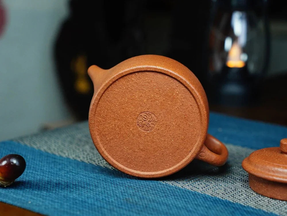 Full Handmade Yixing Zisha Teapot [Dezhong Pot] (Jiang Po Ni - 180ml) - YIQIN TEA HOUSE | yiqinteahouse.com | <200ml, full handmade zisha teapot, plain smooth, teapot, teaware