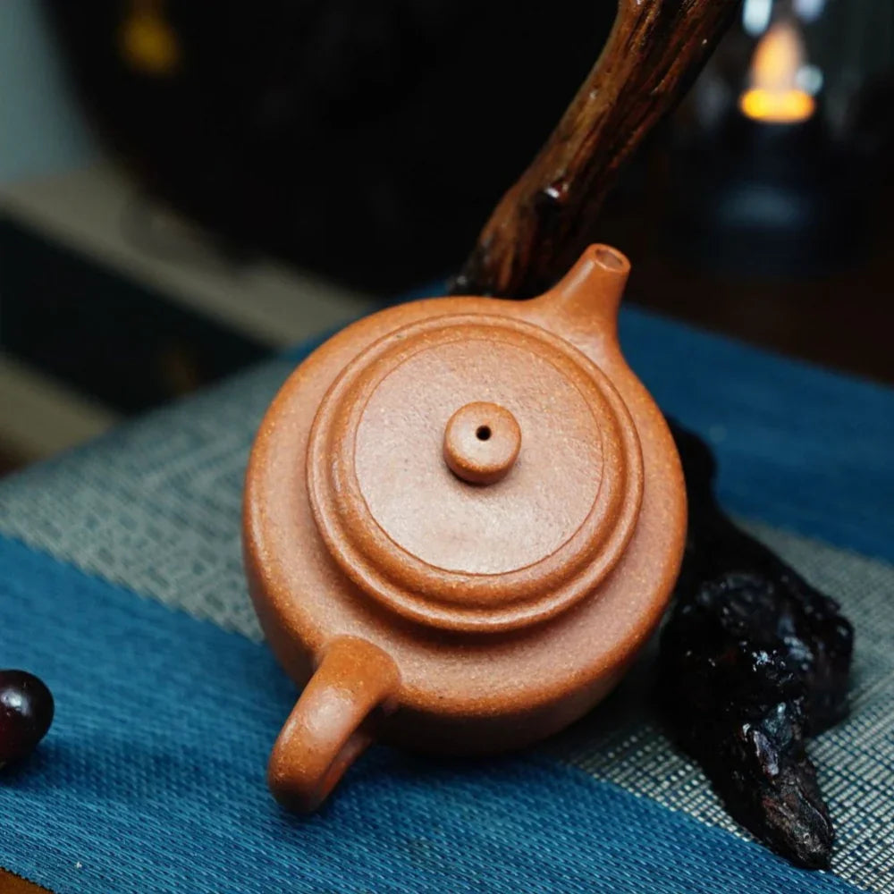 Full Handmade Yixing Zisha Teapot [Dezhong Pot] (Jiang Po Ni - 180ml) - YIQIN TEA HOUSE | yiqinteahouse.com | <200ml, full handmade zisha teapot, plain smooth, teapot, teaware