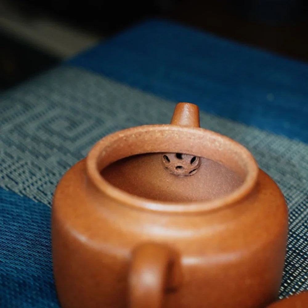 Full Handmade Yixing Zisha Teapot [Dezhong Pot] (Jiang Po Ni - 180ml) - YIQIN TEA HOUSE | yiqinteahouse.com | <200ml, full handmade zisha teapot, plain smooth, teapot, teaware