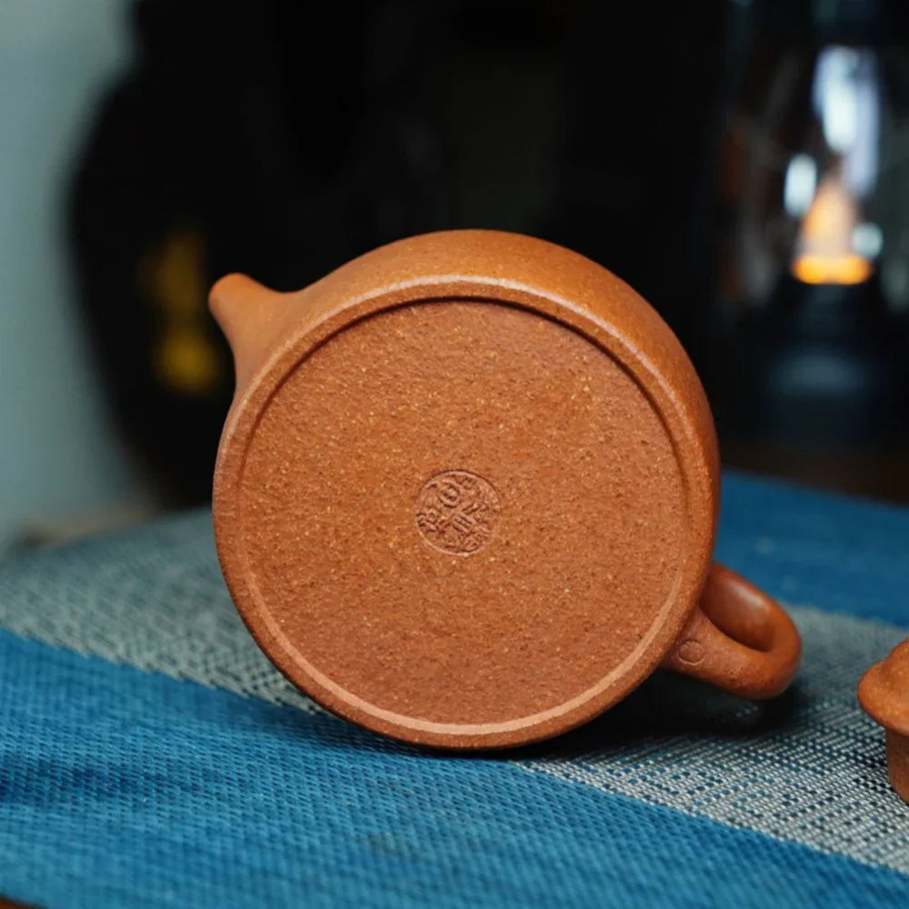 Full Handmade Yixing Zisha Teapot [Dezhong Pot] (Jiang Po Ni - 180ml) - YIQIN TEA HOUSE | yiqinteahouse.com | <200ml, full handmade zisha teapot, plain smooth, teapot, teaware