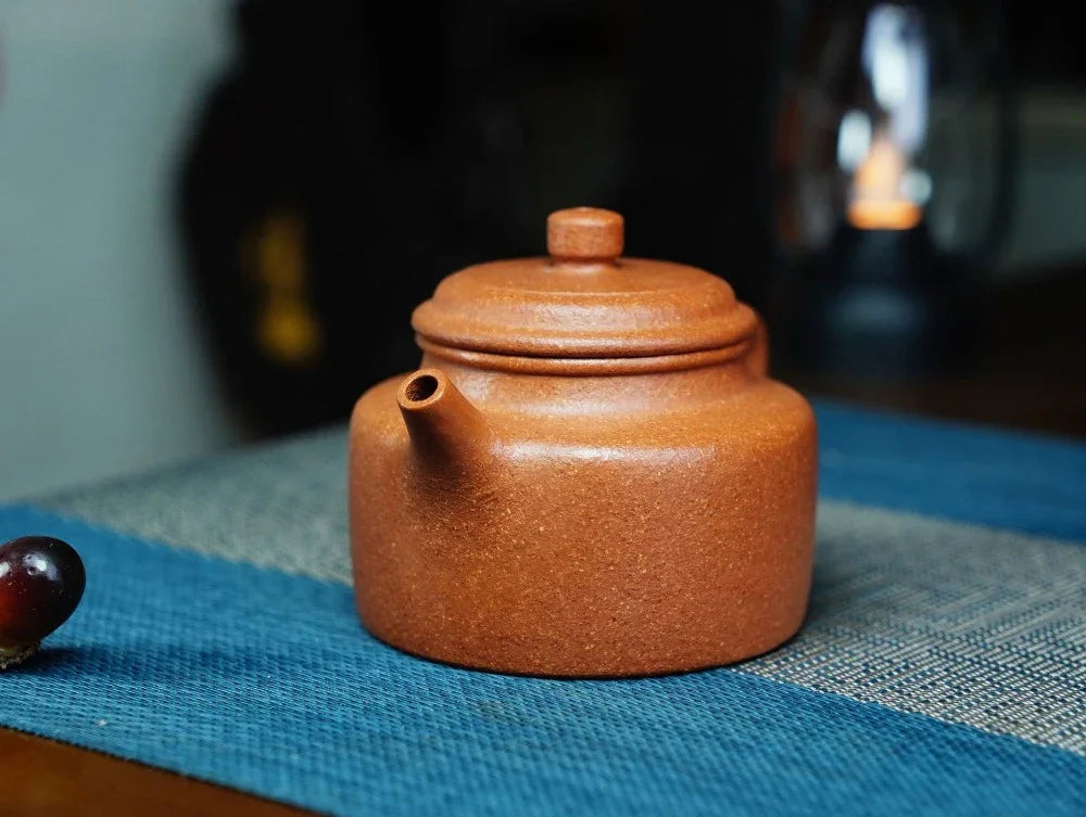 Full Handmade Yixing Zisha Teapot [Dezhong Pot] (Jiang Po Ni - 180ml) - YIQIN TEA HOUSE | yiqinteahouse.com | <200ml, full handmade zisha teapot, plain smooth, teapot, teaware