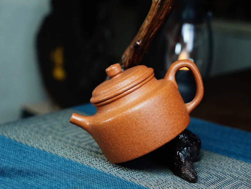 Full Handmade Yixing Zisha Teapot [Dezhong Pot] (Jiang Po Ni - 180ml) - YIQIN TEA HOUSE | yiqinteahouse.com | <200ml, full handmade zisha teapot, plain smooth, teapot, teaware