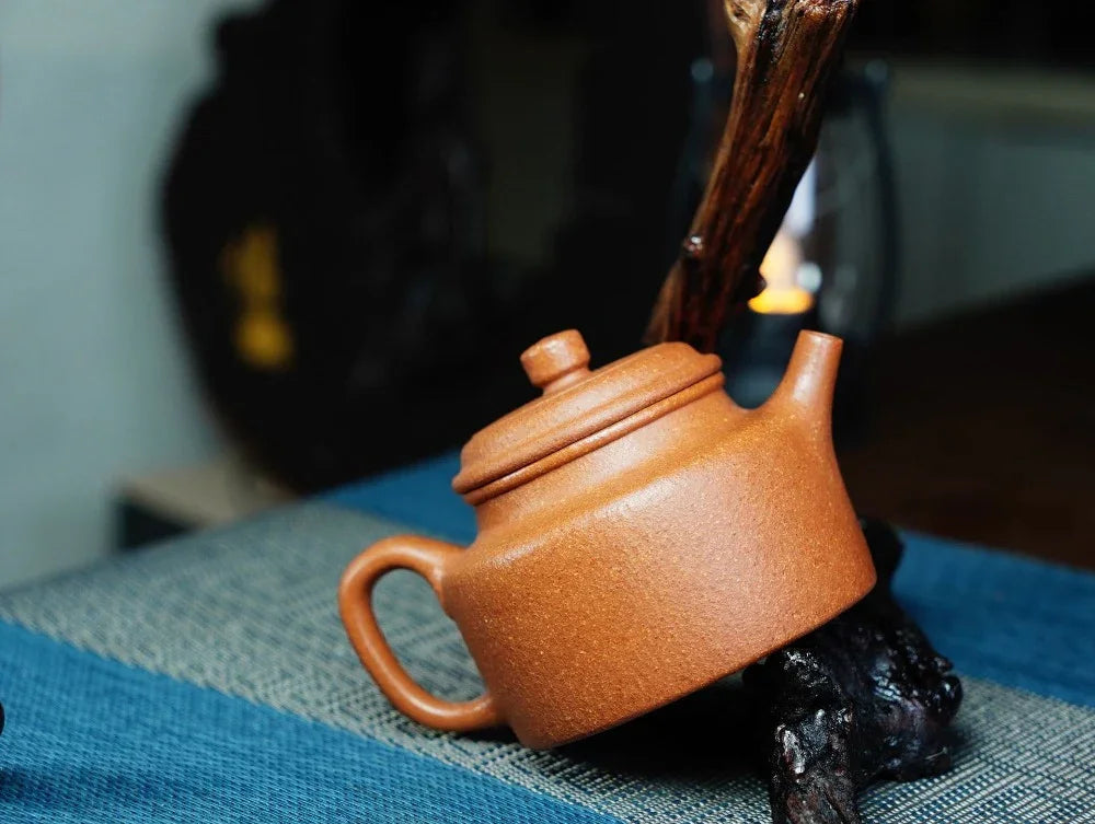 Full Handmade Yixing Zisha Teapot [Dezhong Pot] (Jiang Po Ni - 180ml) - YIQIN TEA HOUSE | yiqinteahouse.com | <200ml, full handmade zisha teapot, plain smooth, teapot, teaware