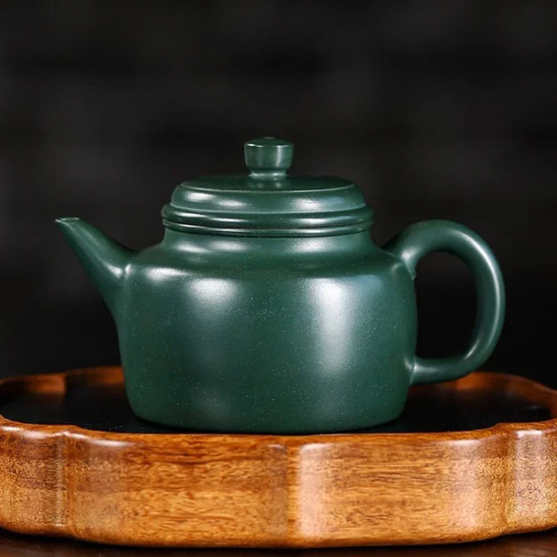 Full Handmade Yixing Zisha Teapot [Dezhong Pot] (Mingguo Lu Ni - 180ml)