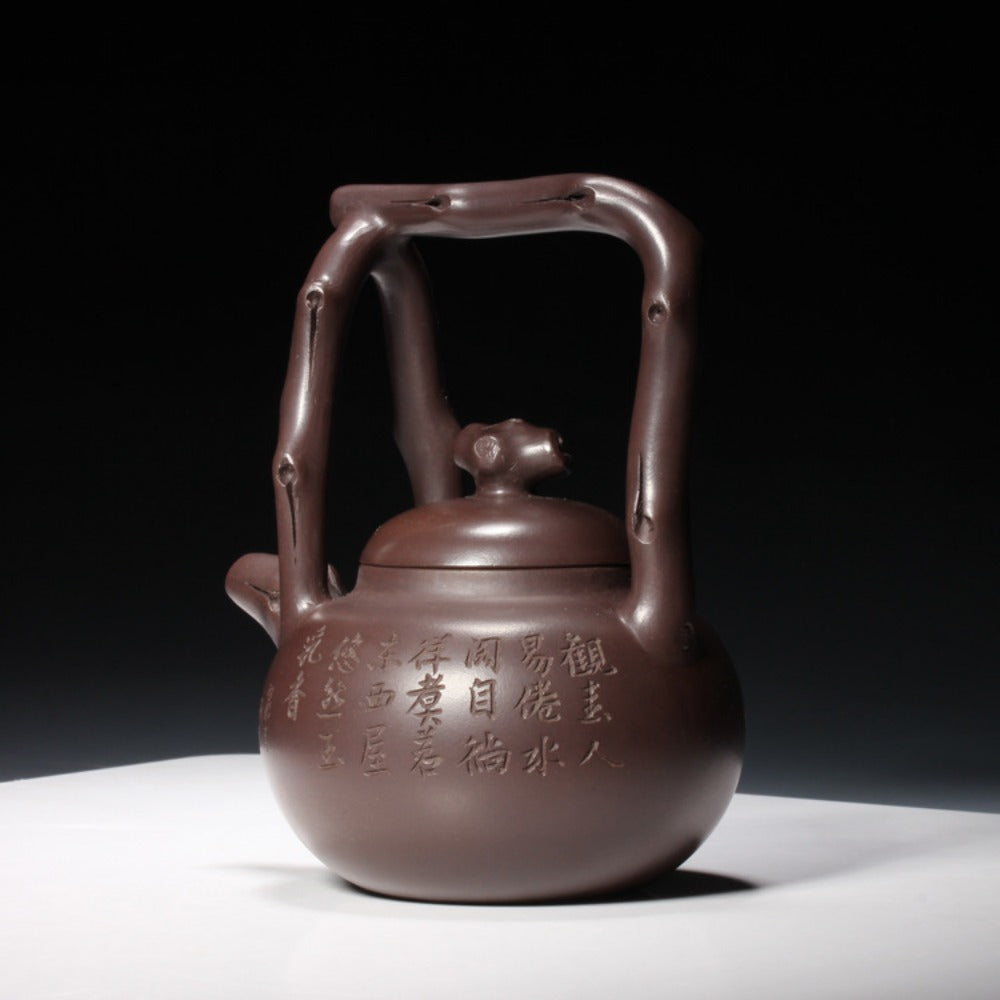 Full Handmade Yixing Zisha Teapot [Dong Po Tiliang Pot] (Lao Zi Ni - 240ml) - YIQIN TEA HOUSE | yiqinteahouse.com | 200-300ml, full handmade zisha teapot, new arrival, teapot, teaware