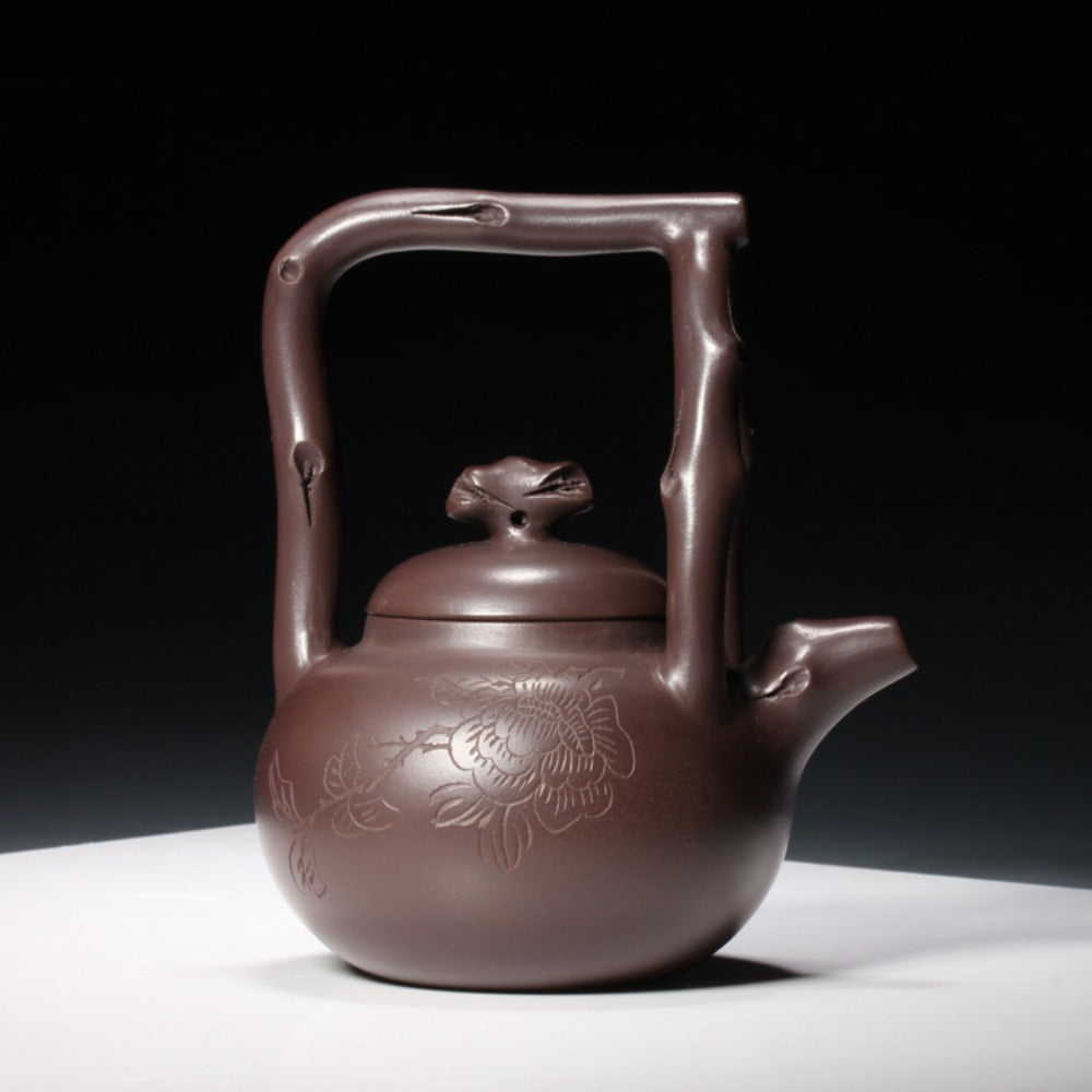 Full Handmade Yixing Zisha Teapot [Dong Po Tiliang Pot] (Lao Zi Ni - 240ml) - YIQIN TEA HOUSE | yiqinteahouse.com | 200-300ml, full handmade zisha teapot, new arrival, teapot, teaware