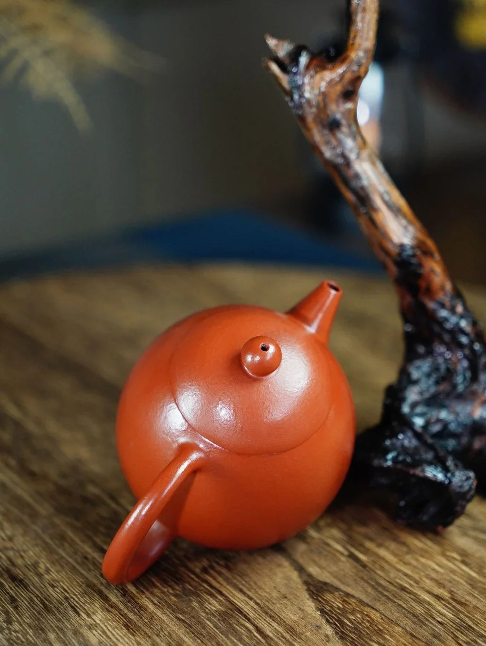 Teko Zisha Yixing Buatan Tangan Sepenuhnya [Dragon Egg Pot] (Zhu Ni - 220ml)