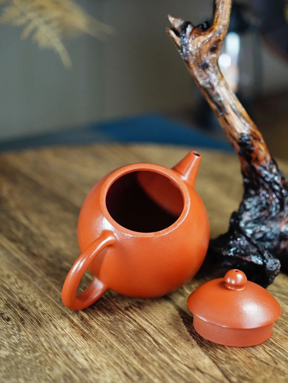 Teko Zisha Yixing Buatan Tangan Sepenuhnya [Dragon Egg Pot] (Zhu Ni - 220ml)