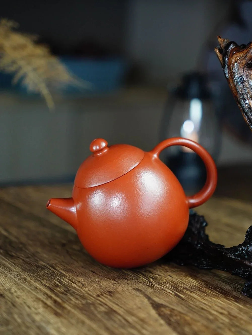 Teko Zisha Yixing Buatan Tangan Sepenuhnya [Dragon Egg Pot] (Zhu Ni - 220ml)